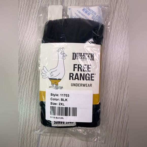 Duluth Trading Co Free Range Boxer Briefs - Black 2XL - Picture 3 of 9